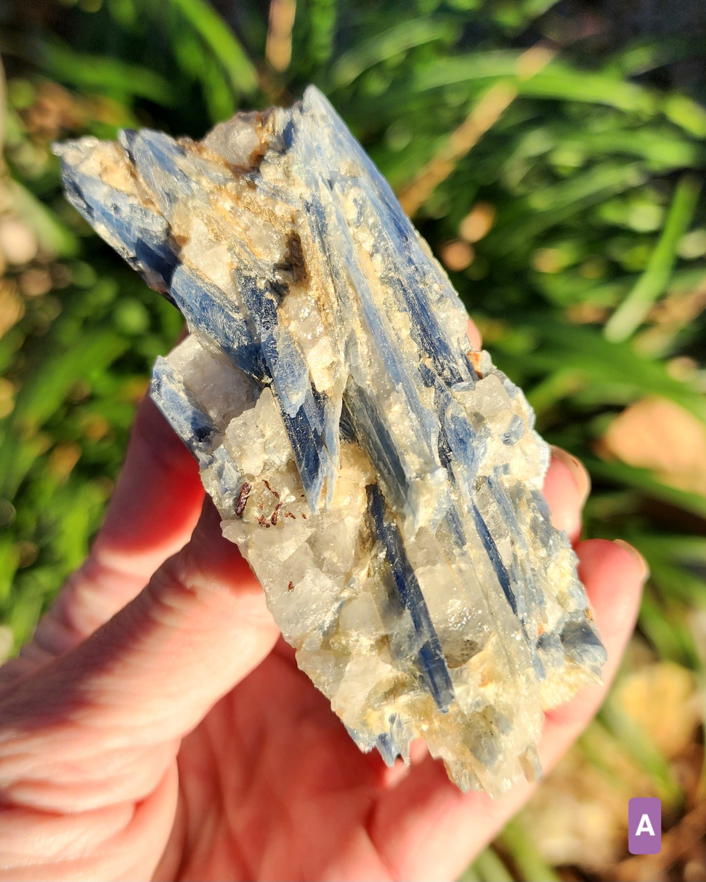Blue Kyanite with Quartz Clusters