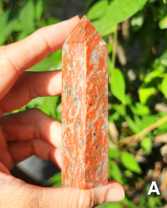 Striped Red Jasper Tower