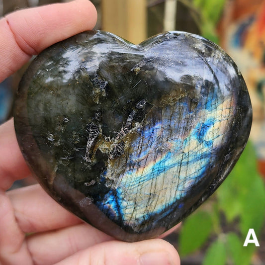 Labradorite Heart