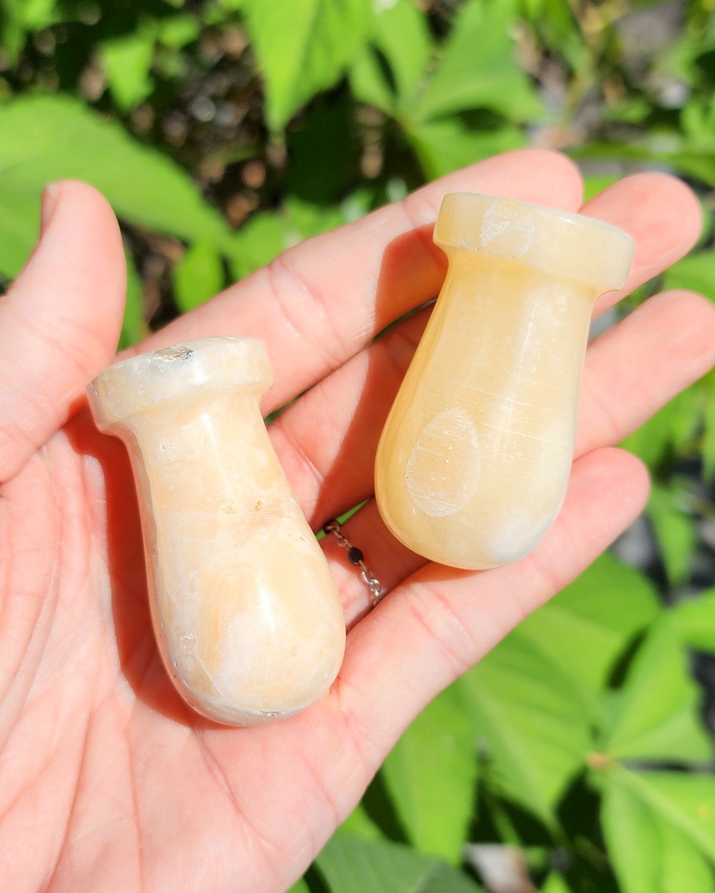 Orange/Yellow Calcite Mortar & Pestle