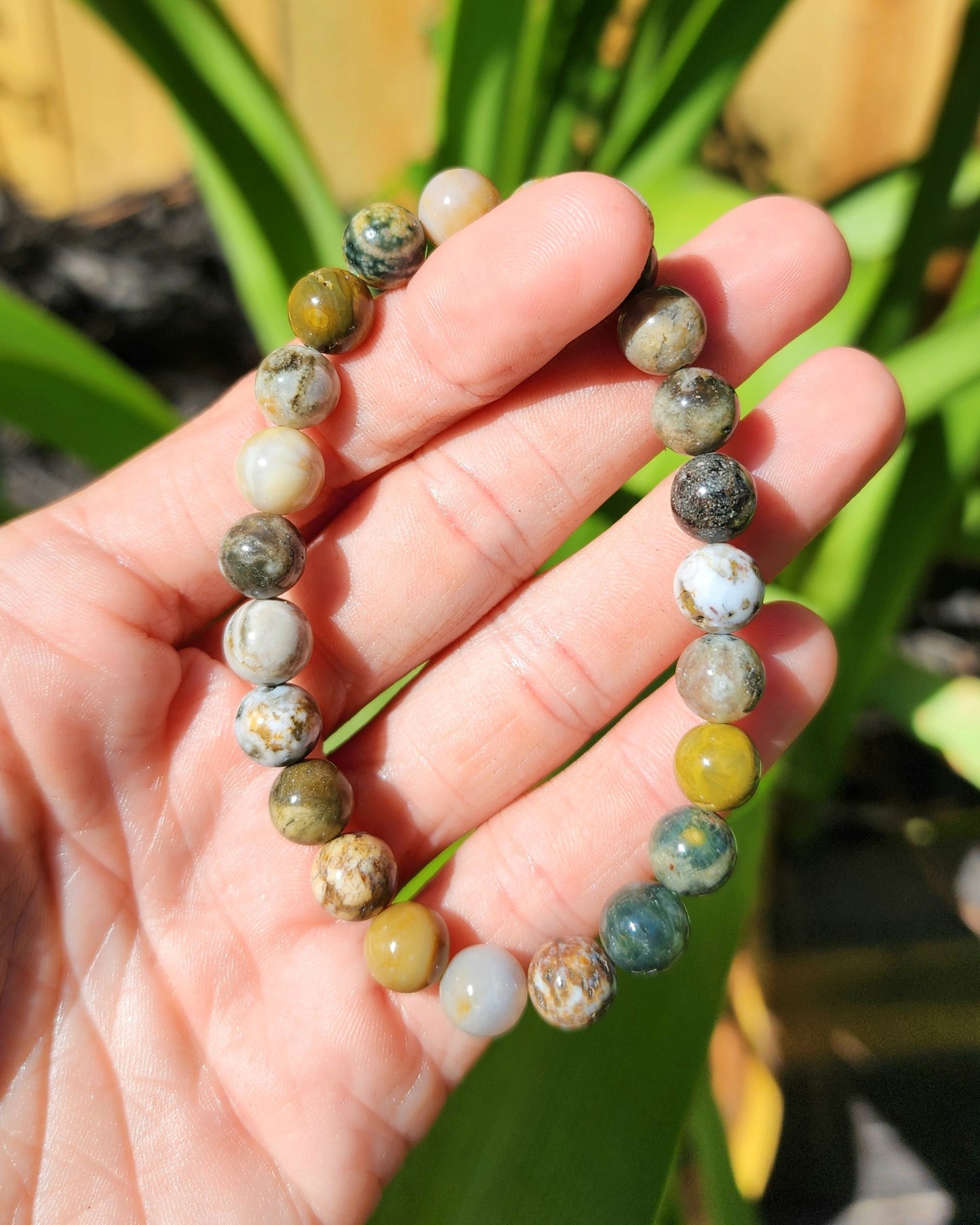 Ocean Jasper Stretchy Bracelet