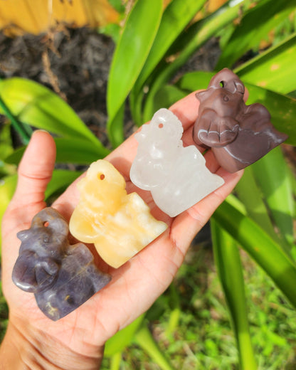 Sitting Elephant Carving