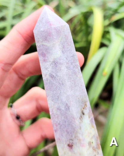 Unicorn Stone Towers (Lepidolite, Pink Tourmaline, Smoky Quartz, and Albite)