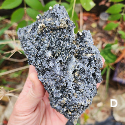 Pyrite w/ Black Magnetite and Calcite Larger Specimens