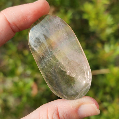 Rainbow Fluorite Palm Stone