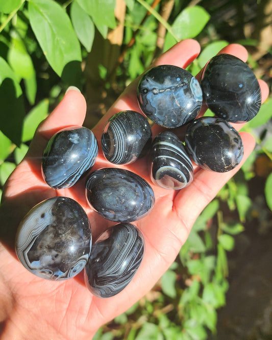 Black Banded Agate Tumble