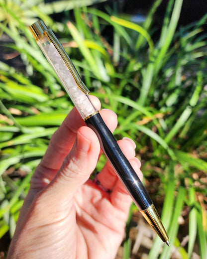 Clear Quartz Pen for Writing & Manifestation