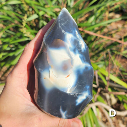 Orca Agate Flames