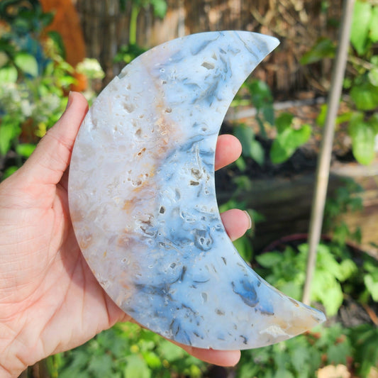 Plume Agate Moon