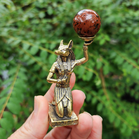 Anubis Sphere Holder with Mini Mystery Sphere
