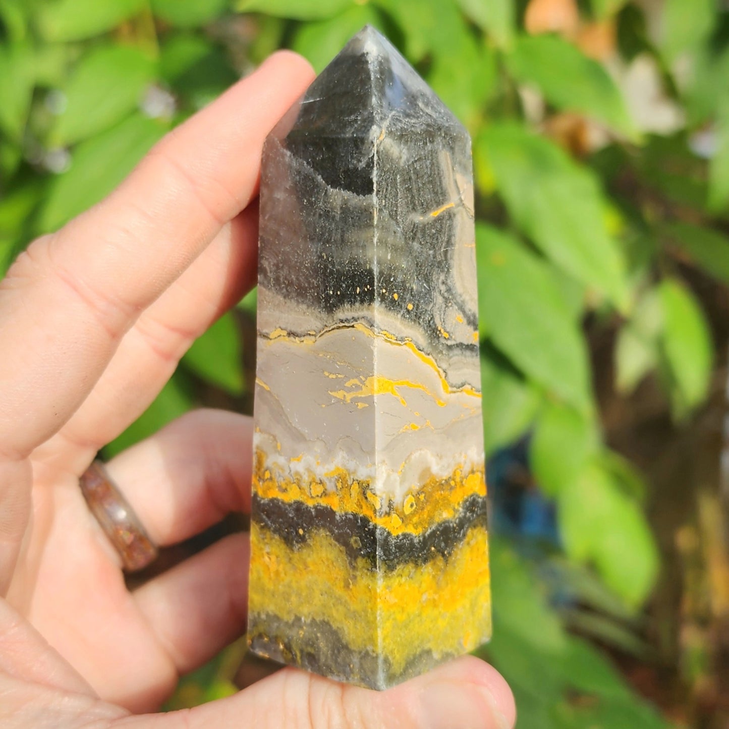 Bumblebee Jasper Obelisk