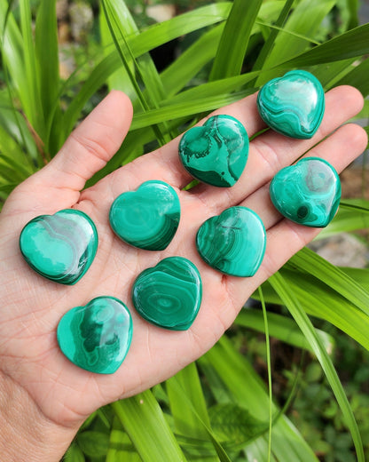Malachite Small Heart