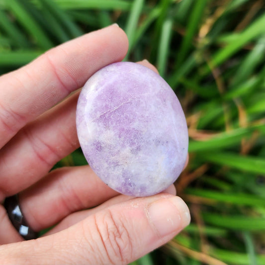 Lepidolite Palm Stone