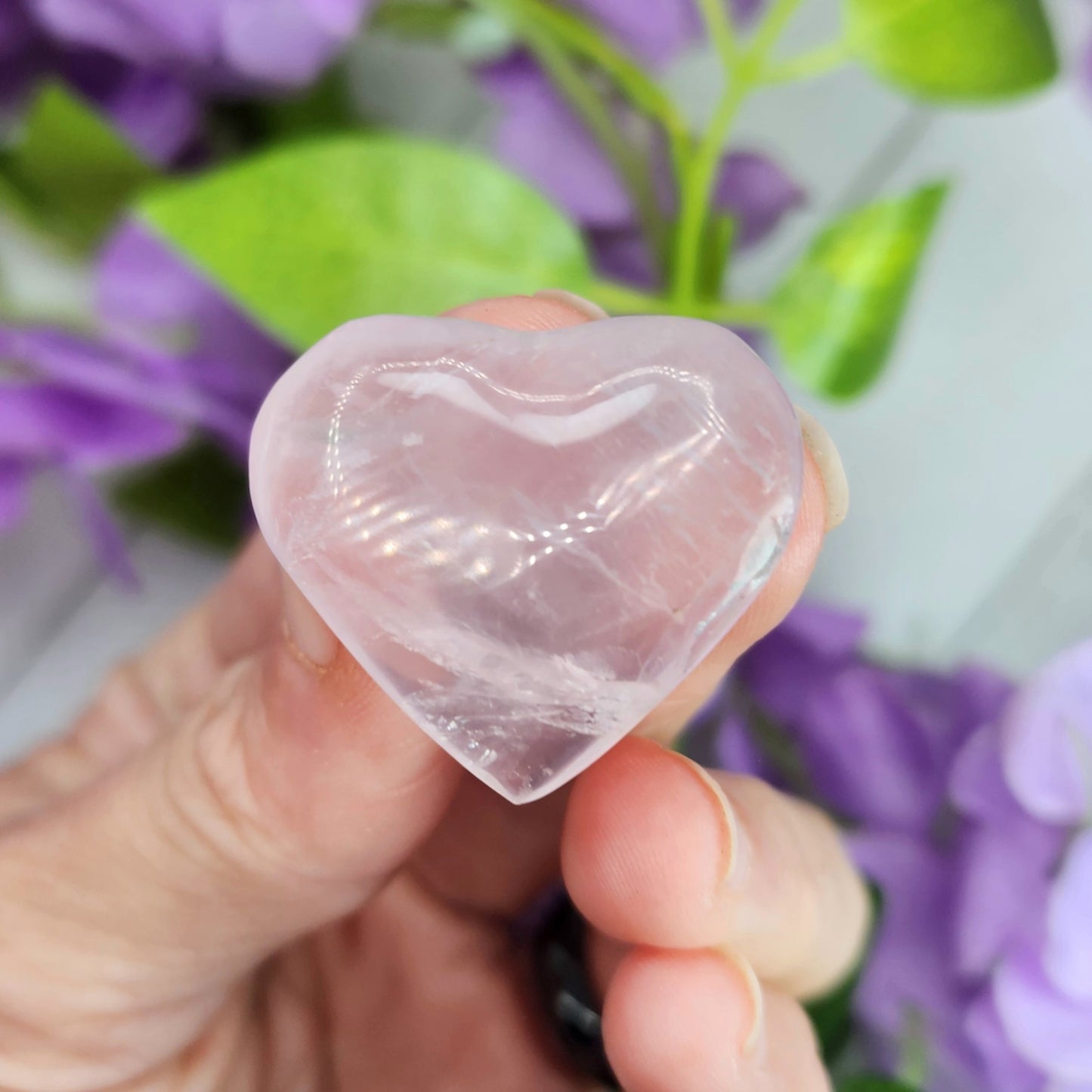 Rose Quartz Small Heart