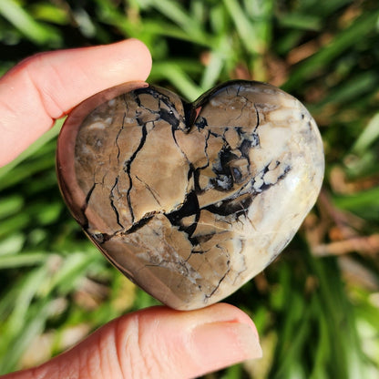 Volcanic Agate Heart