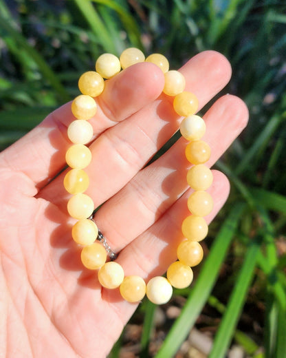 Orange/Yellow Calcite Stretchy Bracelet