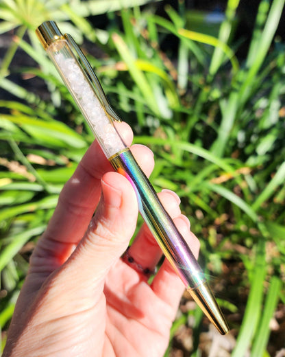 Clear Quartz Pen for Writing & Manifestation