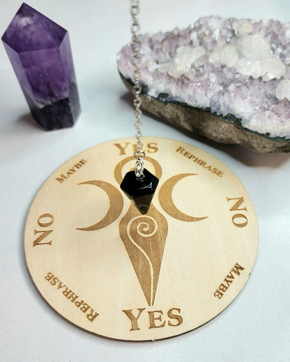 Intuitively Selected Crystal Pendulum
