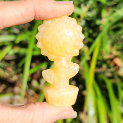 Yellow Calcite Sunflower