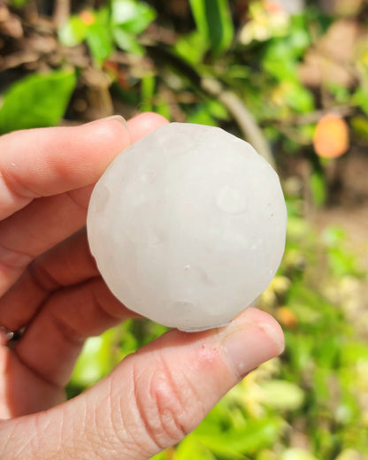 Clear Quartz Full Moon Sphere