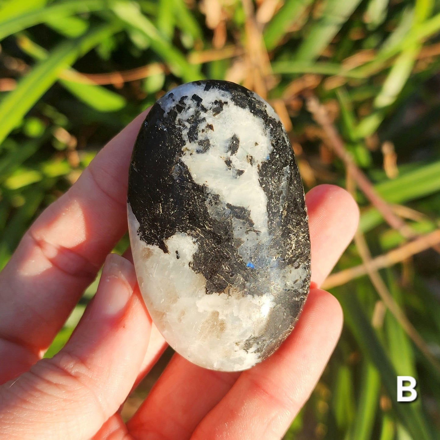 Rainbow Moonstone Palm Stones