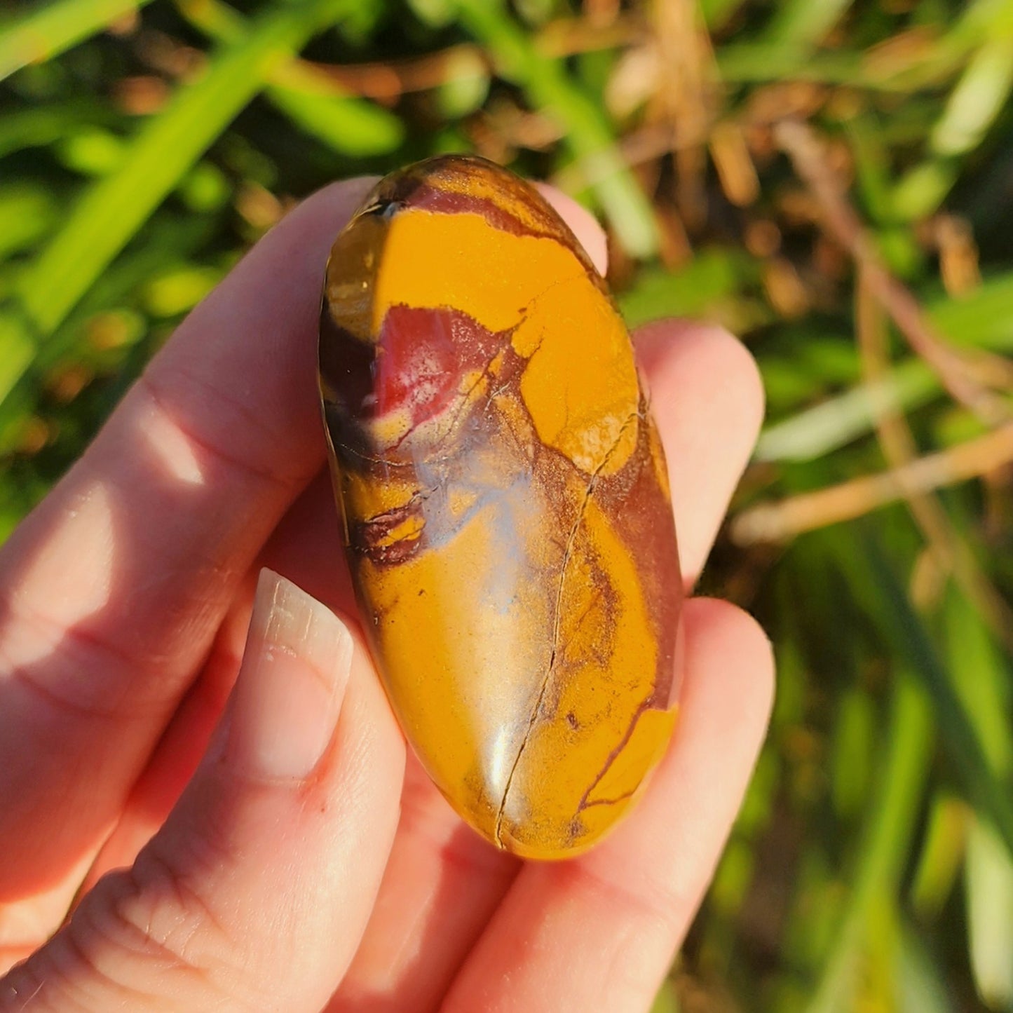 Mookaite Jasper Palm Stone