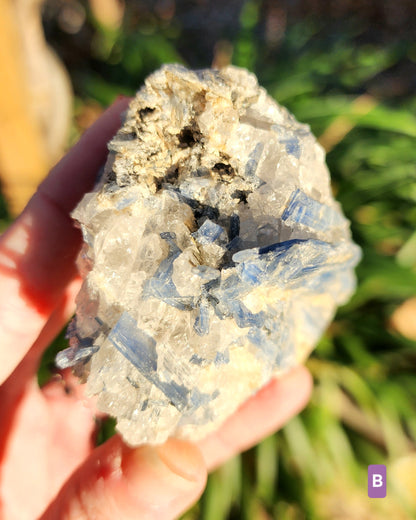 Blue Kyanite with Quartz Clusters