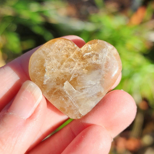 Natural Brazilian Citrine Mini Hearts