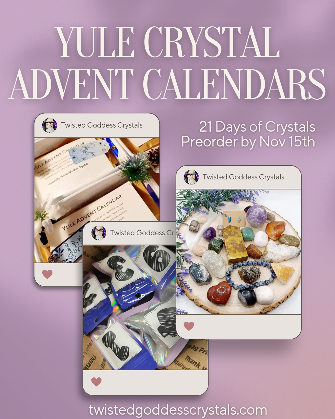 Yule Crystal Advent Calendar Pre-Order