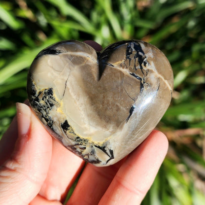 Volcanic Agate Heart