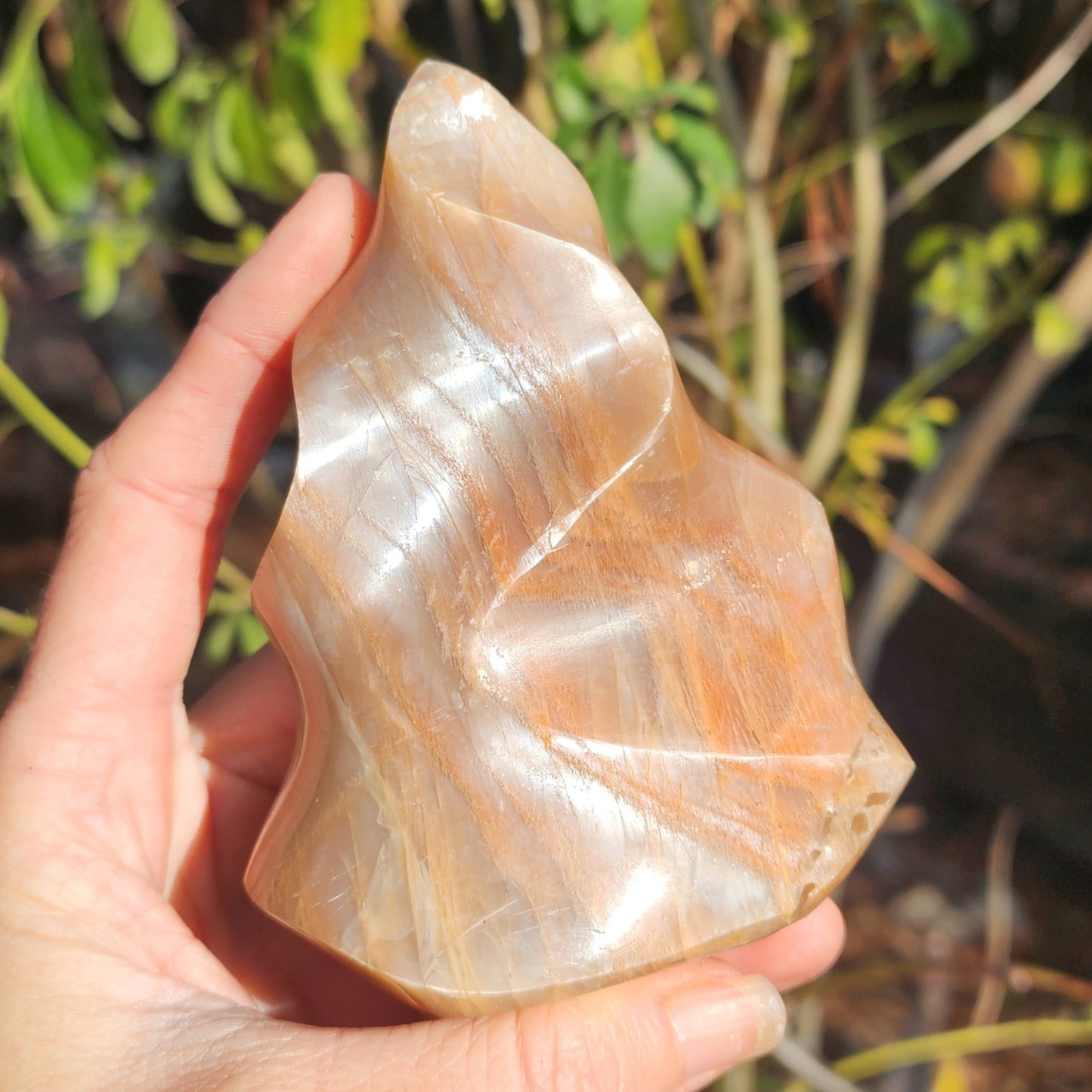 Peach Moonstone Flame