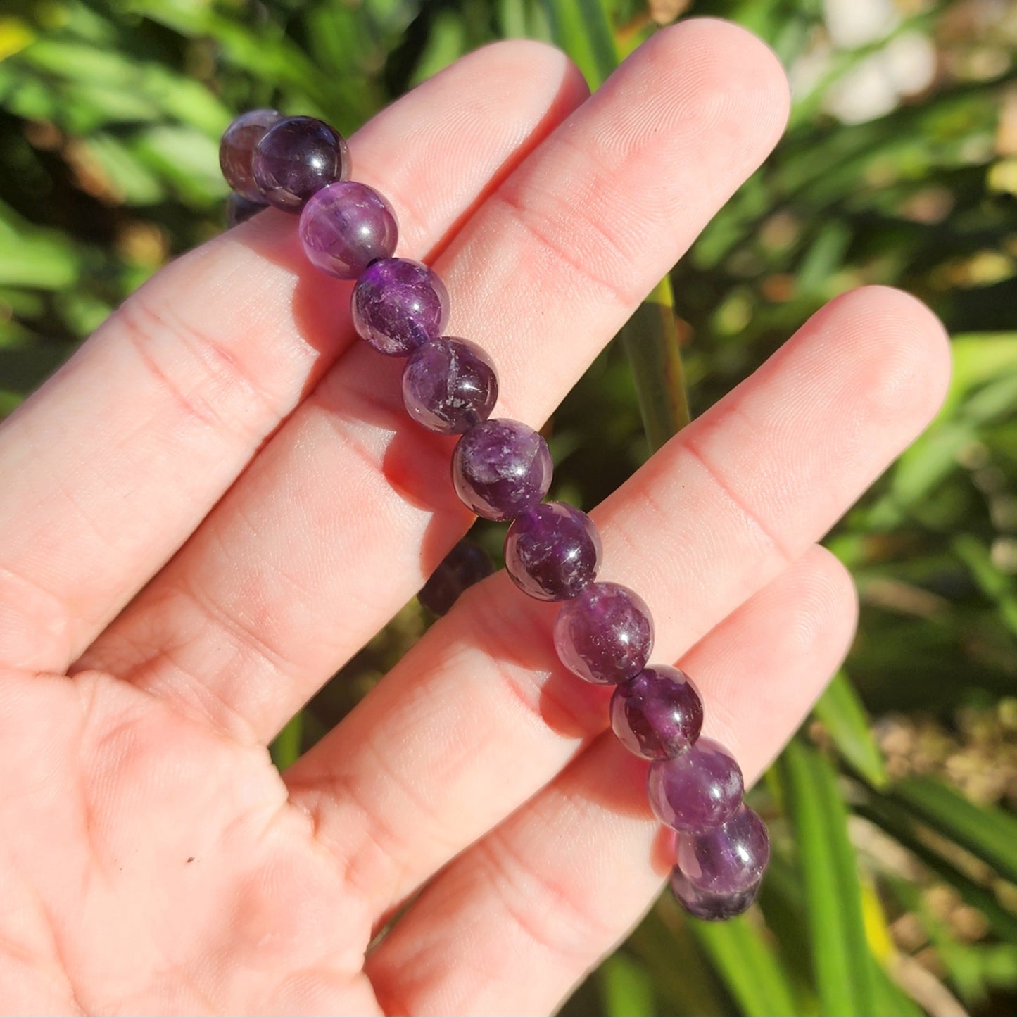 Amethyst Stretchy Bracelet.