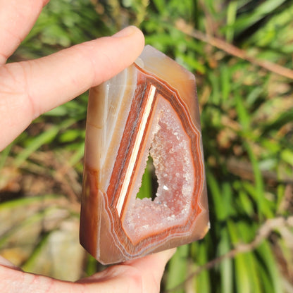 Carnelian Agate w/ Druzy Quartz Portal