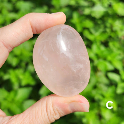 Rose Quartz Palm Stone