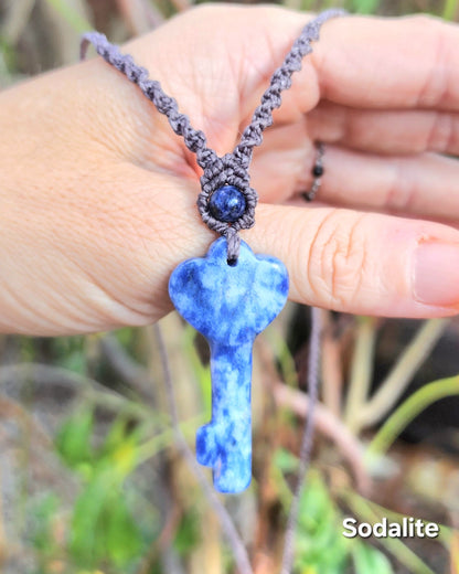 Key To My Heart Macrame Necklaces