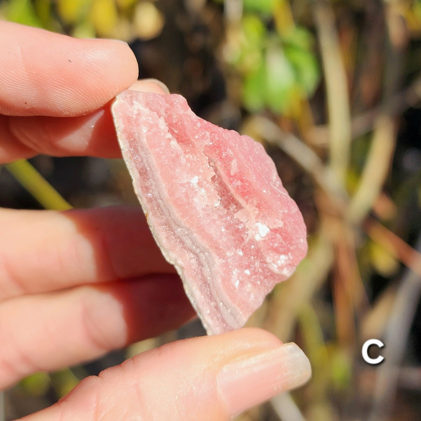 Raw Rhodochrosite