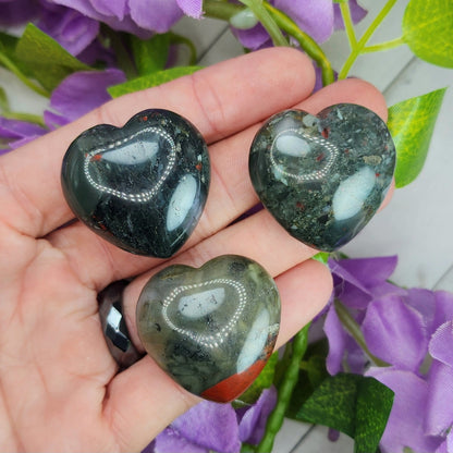 African Bloodstone Small Heart