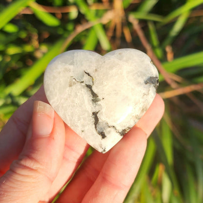 Rainbow Moonstone Hearts