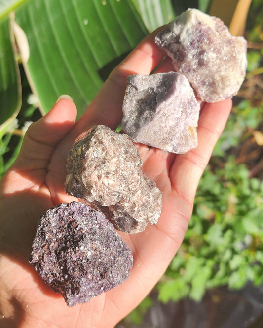 Raw Lepidolite Purple Mica Specimen