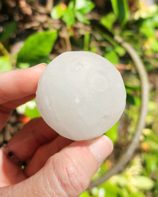 Clear Quartz Full Moon Sphere