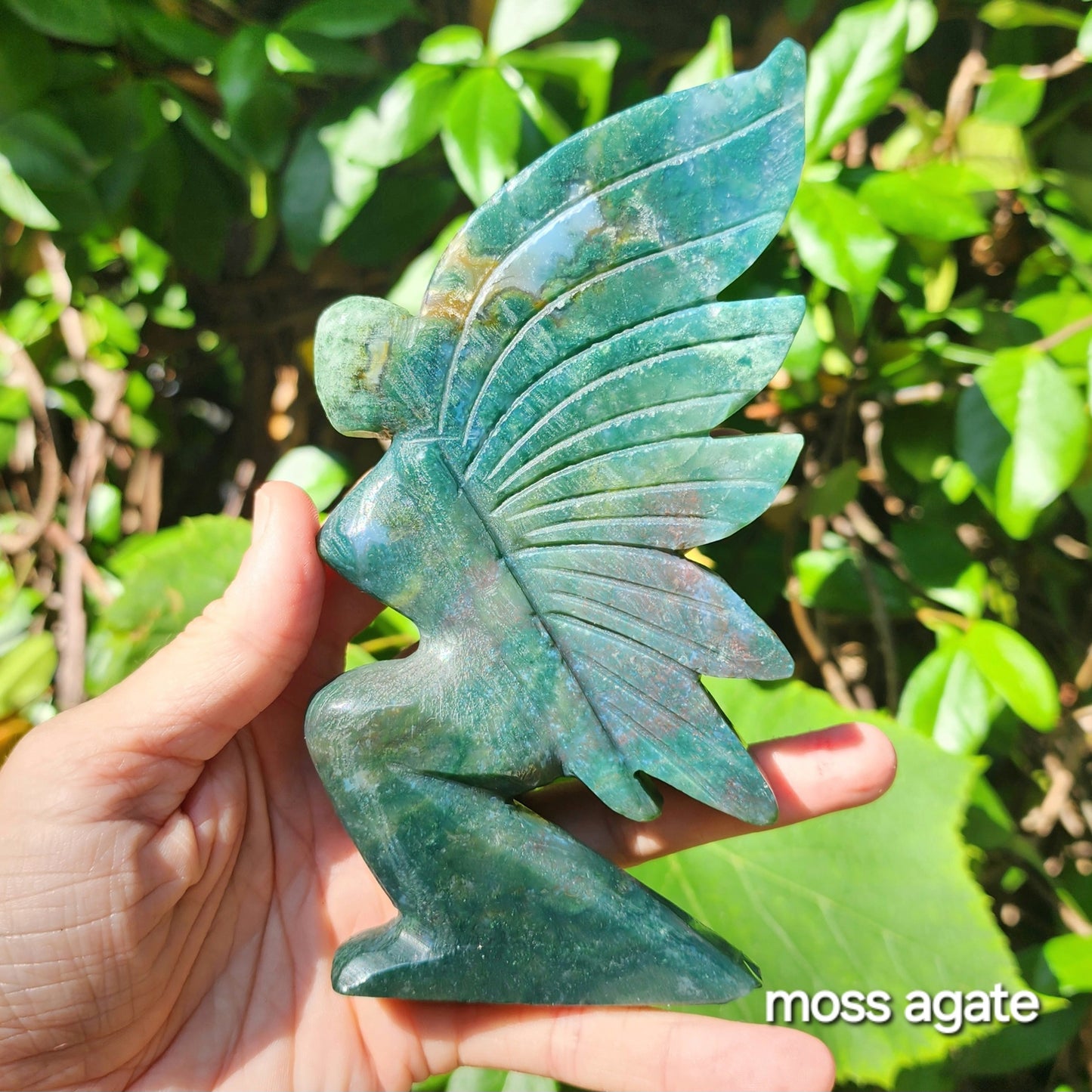 Large Fairy (Moss Agate or Sea Jasper)