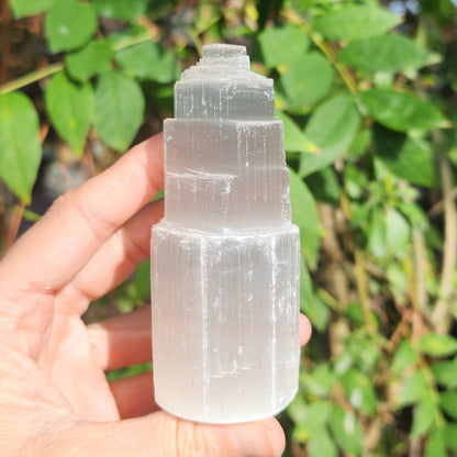 Satin Spar Selenite Castle Towers