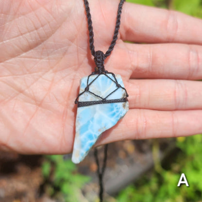 Larimar Macrame Necklaces