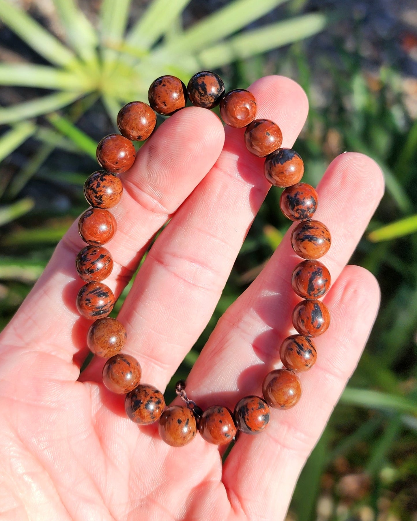Mahogany Obsidian Stretchy Bracelet