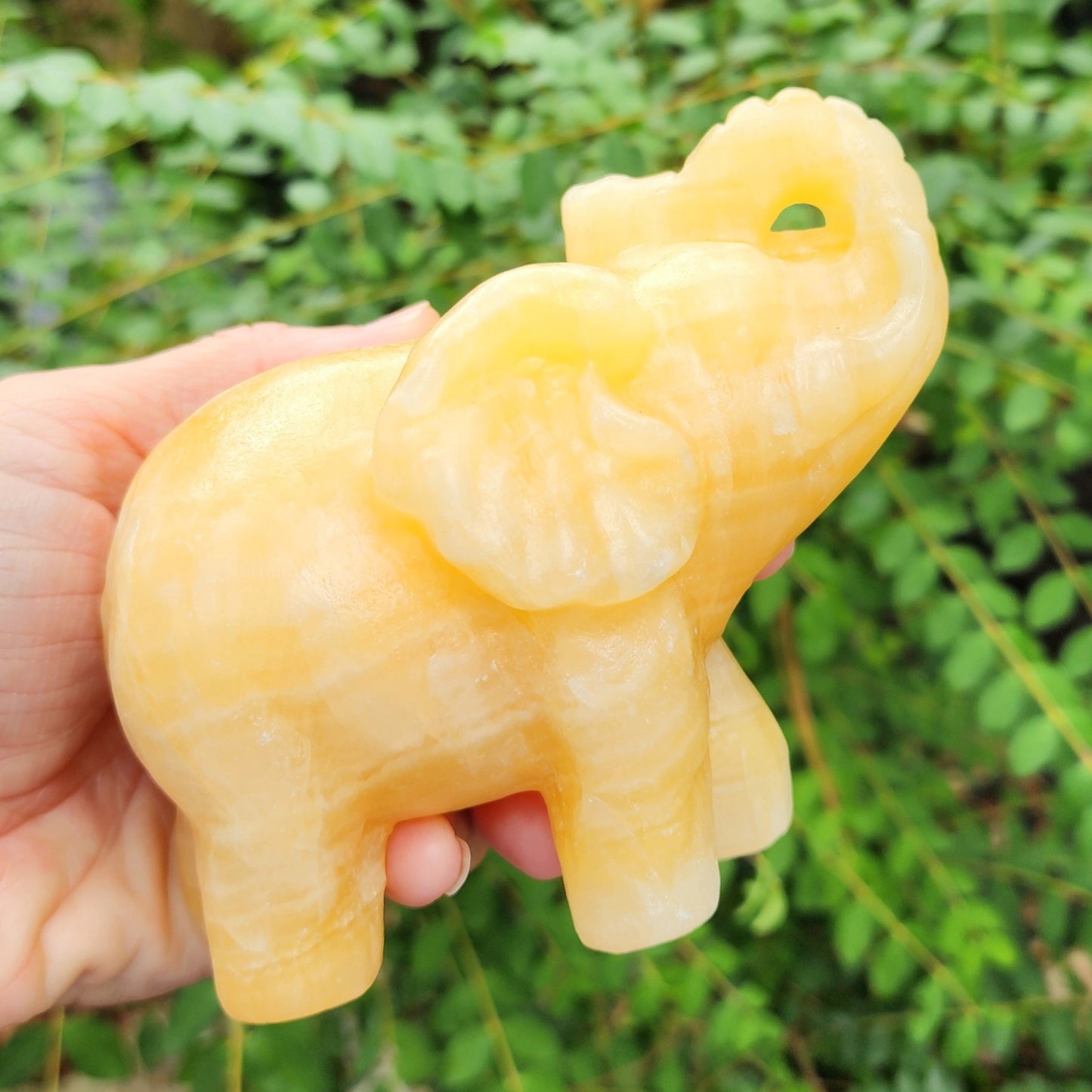 Yellow Calcite Elephant