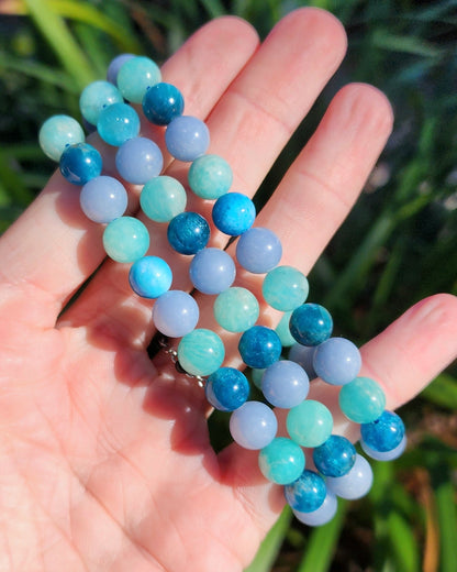 Throat or Third Eye Chakra Stretchy Bracelet