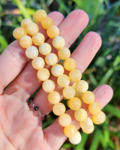 Orange/Yellow Calcite Stretchy Bracelet
