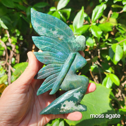 Large Fairy (Moss Agate or Sea Jasper)