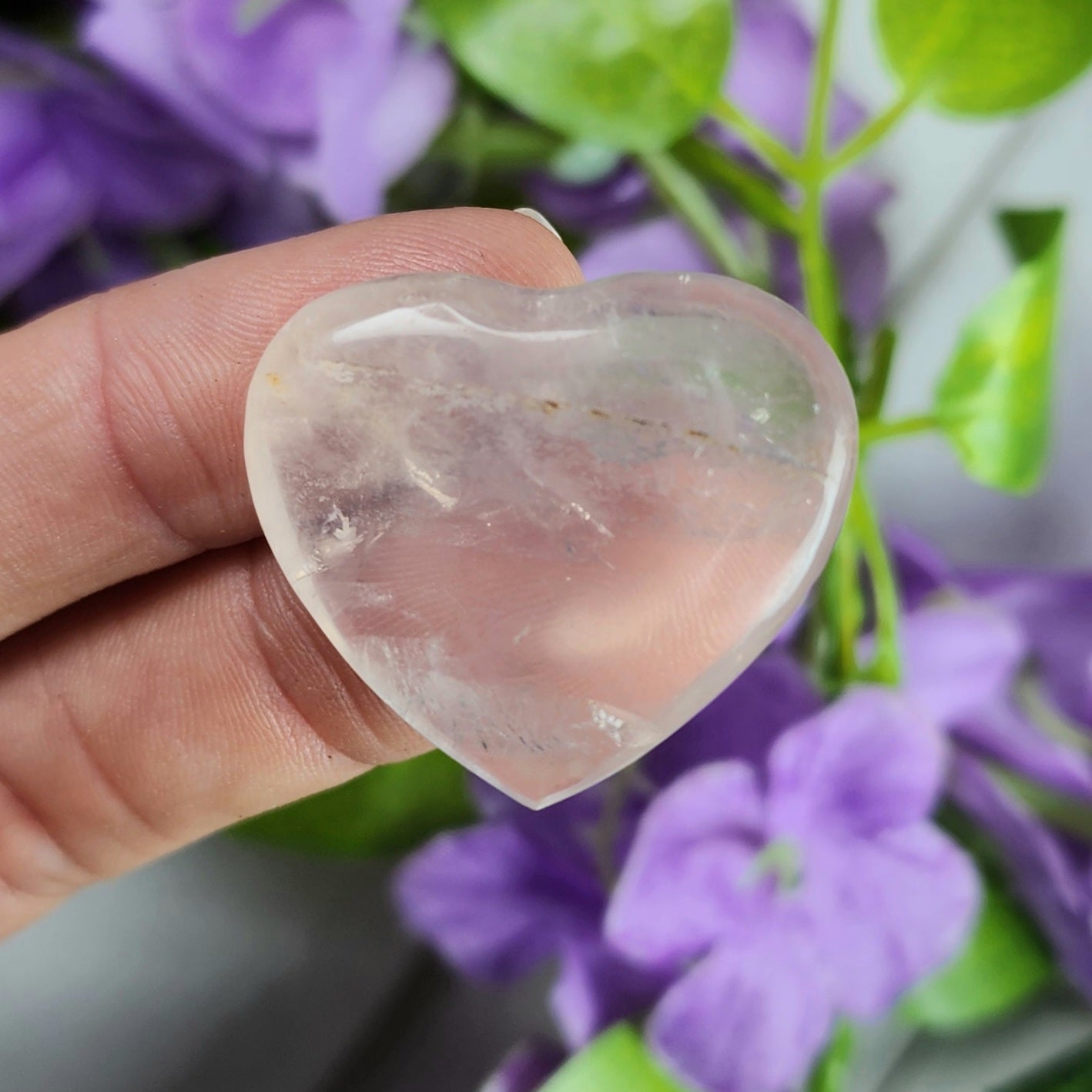 Rose Quartz Small Heart