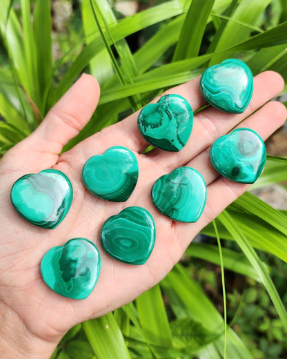 Malachite Small Heart